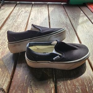 Vans Black Slip-On Sneakers